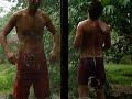 take a shower in the rain in palenque (mex)