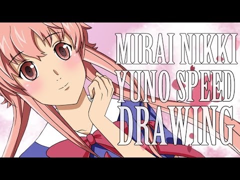 how to draw yuno gasai