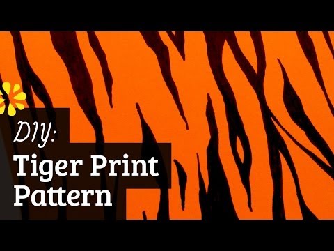 how to paint tiger stripes on a t shirt