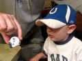 Sorin (2 year old) knows the NFL teams and tells the truth about the Patriots