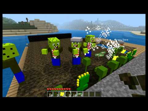 Minecraft Mod Spotlight: Plants Vs Zombies Update v5.0