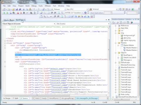 how to provide security in asp net