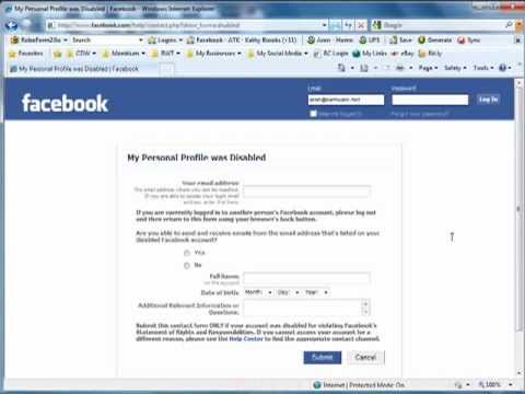 how to my facebook account