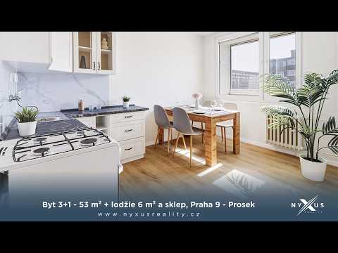 Video Prodej bytu 3+1 - 53 m² + lodžie 6 m² a sklep, Veltruská, Praha 9 - Prosek