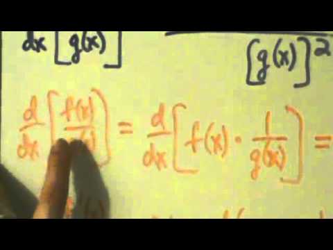 how to prove quotient rule