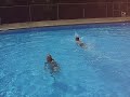 Jon and Terisa swimming