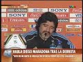 Argentina Vs Germany [0-4] Maradona Press Conference 2010