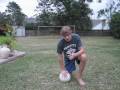 How to knuckle a soccer ball