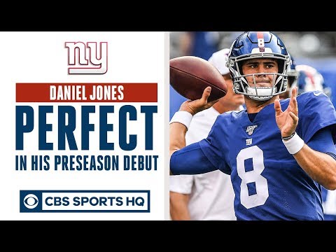 Video: Daniel Jones PERFECT in preseason debut | QB battle in NY? | CBS Sports HQ