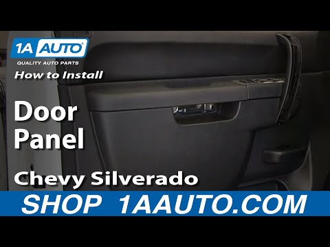 How To Install Remove Front Door Panel 2007-2013 Chevy Silverado LT GMC Sierra SLE