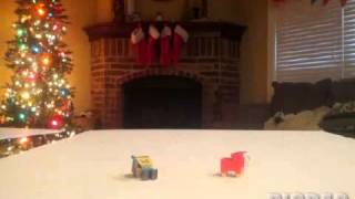 Christmas,pickaxe for a present #picpac #stopmotion