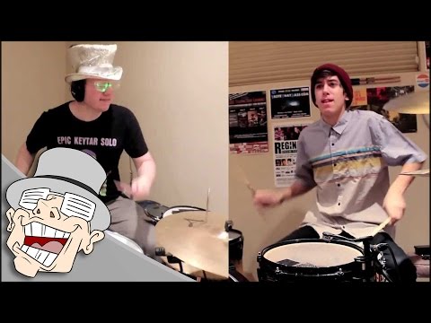duel - Get the mp3 for free (pay with a tweet): http://bit.ly/asdf7drums Featuring Chris Dimas on drums: http://www.youtube.com/chrisdimastv http://facebook.com/Chr...