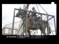 A statue of Franco is removed in Spain