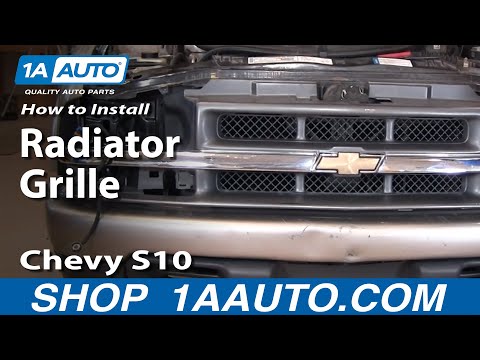 How To Install Replace Radiator Grille Chevy S10 Pickup 98-04 1AAuto.com