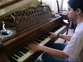 a song from the game lemmings played on piano.