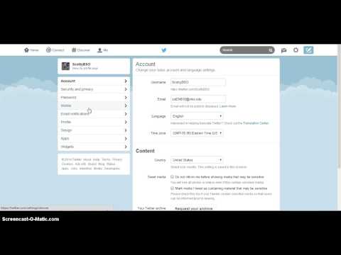 how to change twitter handle