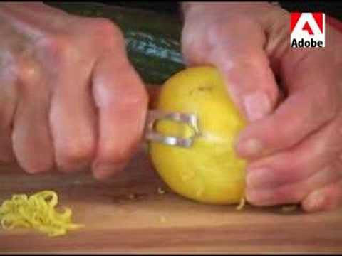 how to use a lemon zester
