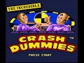 intro to incredible crash dummies for the super nintendo entertainment system.