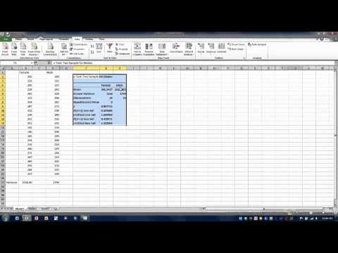 how to perform a two sample z test