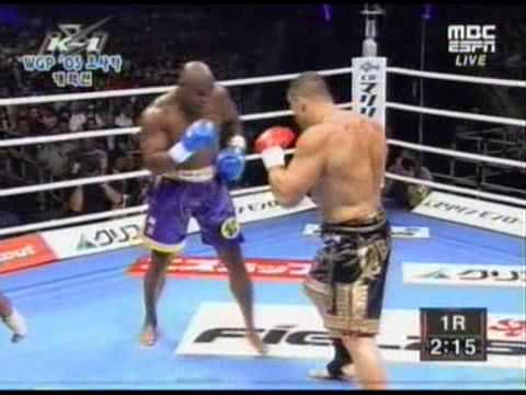 Le Banner VS Goodridge. K1 free fight (the best Le Banner's KO)