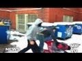 sad helpless asian man attacked and jumped by 7 others behind school....... thoughts