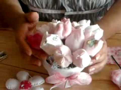 Flores em tecidos passo a passo Tulipas,Flower Tutorial