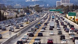 Driving southbound through Los Angeles starting in Calabasas on Highway