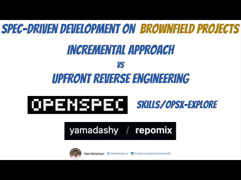 Spec-Driven Development on Brownfield Projects