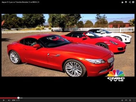 Jaguar F-Type vs Porsche Boxster S vs BMW Z4