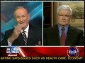 Bill O'Reilly - Barney Frank is piece of shit (Bailout, Newt Gingrich)