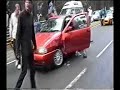 ferrari burnout, then hits another car ferrari burnout, then hits another car
