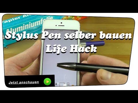Stylus Pen selber bauen (für Touchscreens) - Life Hack | DIY