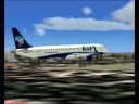 FS2004 Azul E195 pousando em S�o Jos� do Rio Preto