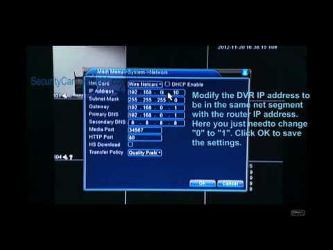 how to obtain dvr ip address