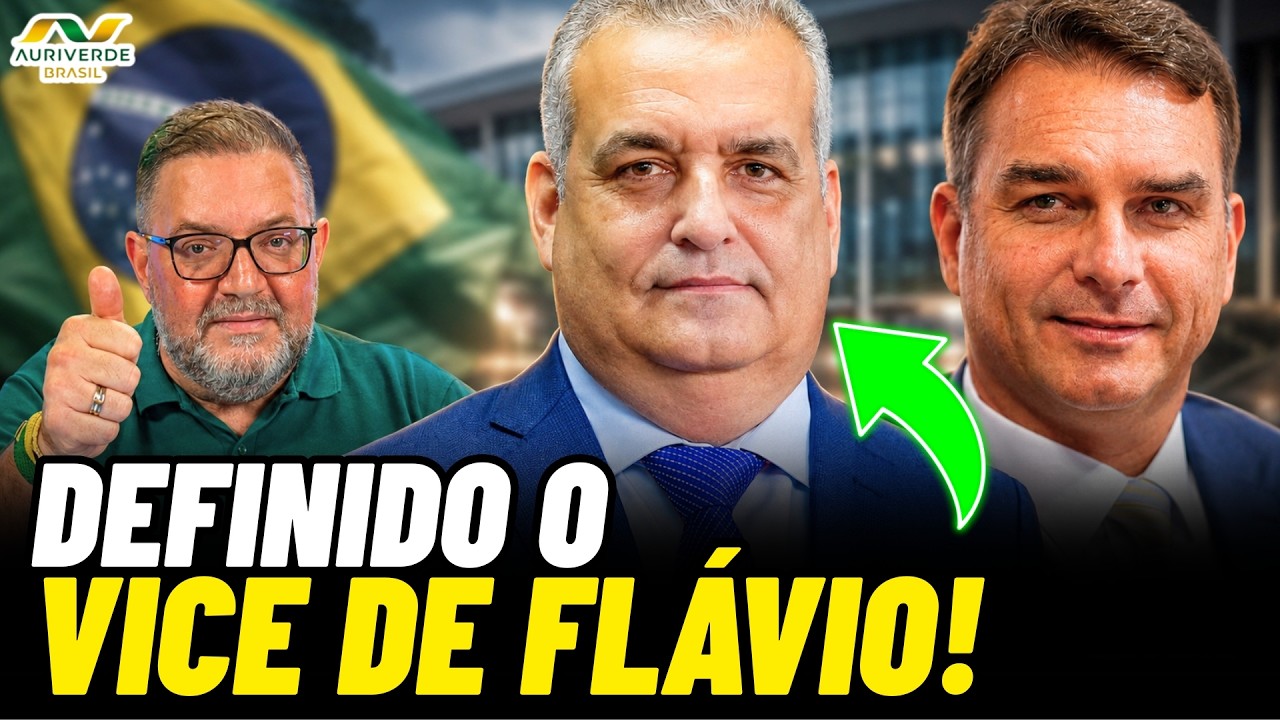 Flávio Bolsonaro anuncia Alfredo Gaspar como vice na disputa pela Presidência