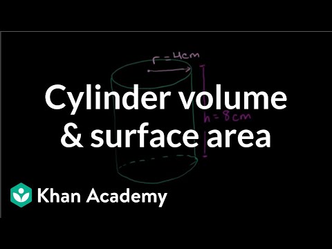 Cylinder volume and surface area