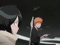 Bleach Beat Collection Session 04 - 04 Kurosaki Ichigo & Kuchiki RukiaKurosaki Ichigo - Morita MasakazuKuchiki Rukia - Orikasa FumikoGlow(● = Ichigo, ○ = Rukia, ●○ = IchiRuki)○いま いちびょうima ichibyouFor just one second ●陽が燃えたらhi ga moetaraIf the sun is burning○空に溶けてsora ni toketeit will melt the sky●朝が来るasa ga kuruthe morning will come○眠りからnemuri karafrom its sleep●声をあげてkoe wo ageteraising its voice○芽吹いてゆくmebuite yukuit's sprouting○●世界sekaithe world○受け入れられたならukeirerareta naraWhen I have accepted it○●もう過去だと気付けたmou kako da to kizuketaI realized that it has become a past○●抱いてた悲しみの行き先はdaiteta kanashimi wo ikisaki waThe destination of this embracing sadness are○風kazewind●空sorasky○星hoshistar●雨amerain○●例えば　駆け抜けて　進んでもtatoeba kakenukete susundemoEven if I have run past it○風kazethe wind●今imais now○そのsonoon○●頬にhoho nithat cheek○消えぬようにkienu you niLike about to disappear●書き殴ったkaki naguttathe scribbled○記憶をただkioku wo tadamemories are just●眺めてはnagamete waTo gaze at it is○速すぎたhaya sugitajust too fast●曖昧さにaimaisa niin the vagueness○振り返ってるfuri kaetteruit's returning back○●世界sekaithe world○心に仕舞えたらkokoro ni shimaetaraIf I put it away inside my heart○●その全てが今だろうsono subete ga ima darouthe whole thing will be now○●いつでも　寂しさの近くにはitsudemo sabishisa no chikaku ni waThose that are always close to sadness are○風kazewind●空sorasky○星hoshistar●雨amerain○●繋がる　ふいにただ　見上げてるtsunagaru fui ni tada miageteruIt's connecting, suddenly I'm just looking up○そのsonoto that●空sorasky○そのsonoinside that○●胸にmune nichest○出逢えて良かったと　その想い　ただ　ただdeaete yokatta to sono omoi tada tada