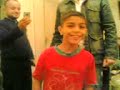 singing kid getting hit :o :(