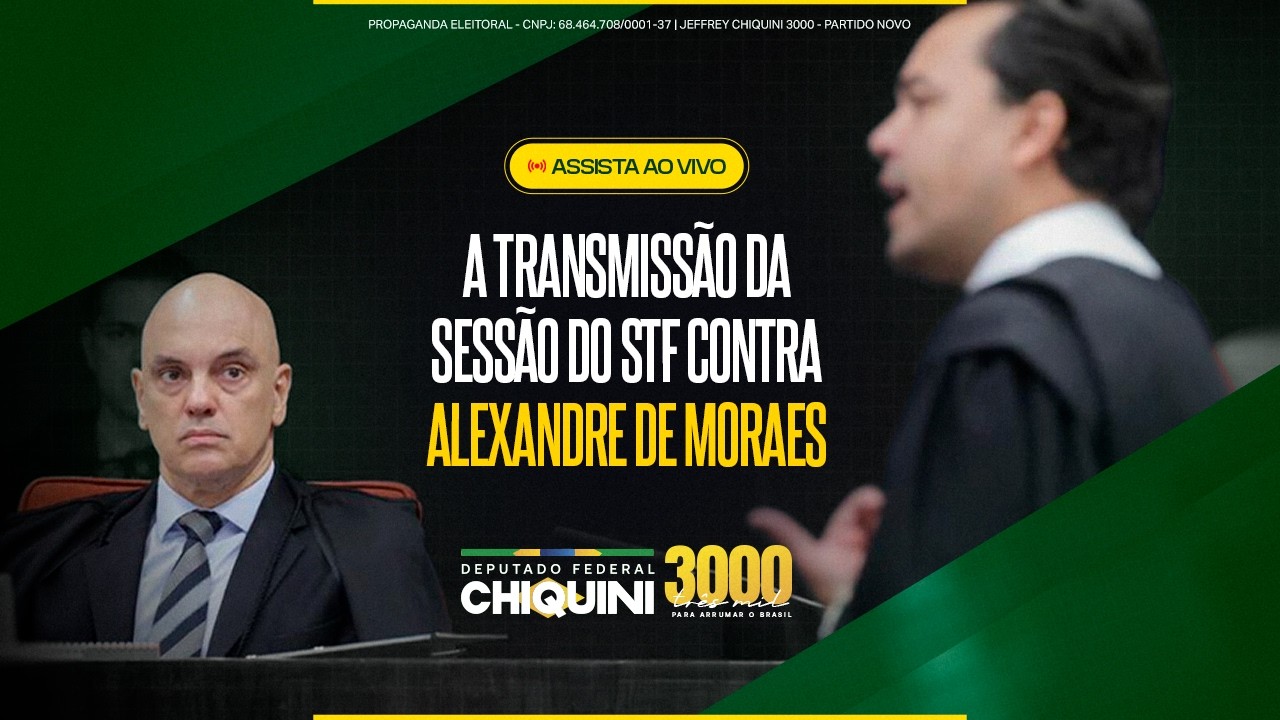 Assista comigo a sessão do STF contra Alexandre de Moraes