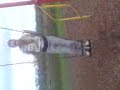 Johanna and a swing battle it out!