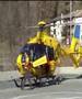 Helicopter EC-135 racc SVA aterrizando y despegando