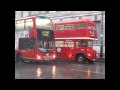 Buses in heavy rain in Whitehall.MOV