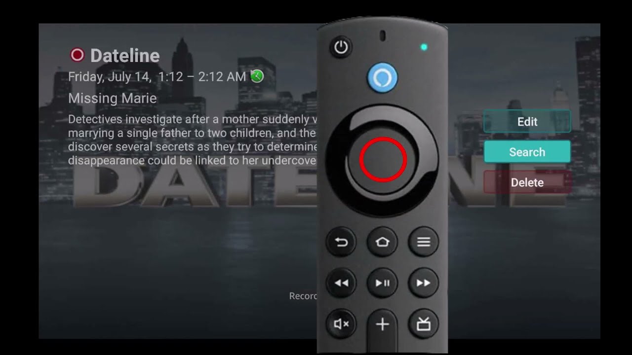 Amazon Recording a Program