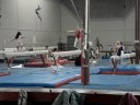 Madeline on beam at Omega Madeline on beam at Omega