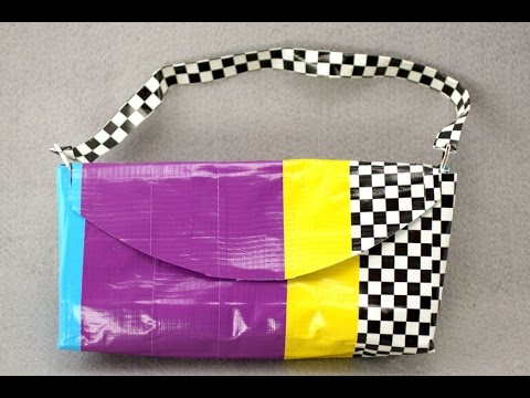 purses - We're taking duct tape crafts to the next level! If you've already mastered our duct tape fabric (http://youtu.be/ThJKNGPBaGA) and our basic duct tape purses...