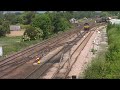 66188 shunts as 66561 heads from Tyne Dock - Ferrybridge