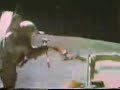 Moon Landing Hoax Apollo 16 : Astronaut Trapped Against a Rock- Overhead Wire-Rig Had Blindspots