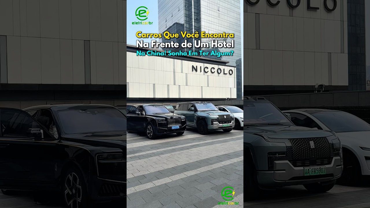 Os Carros que Você Encontra na Frente de um Hotel de Luxo na China: e aí, sonha com um desses?