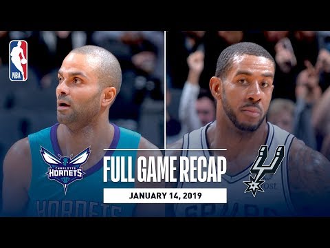 Video: Full Game Recap: Hornets vs Spurs | Tony Parker Returns to San Antonio For The First Time