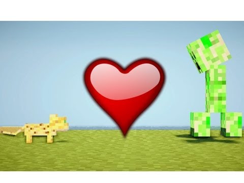 Ocelot Loves Creeper (Minecraft Machinima)